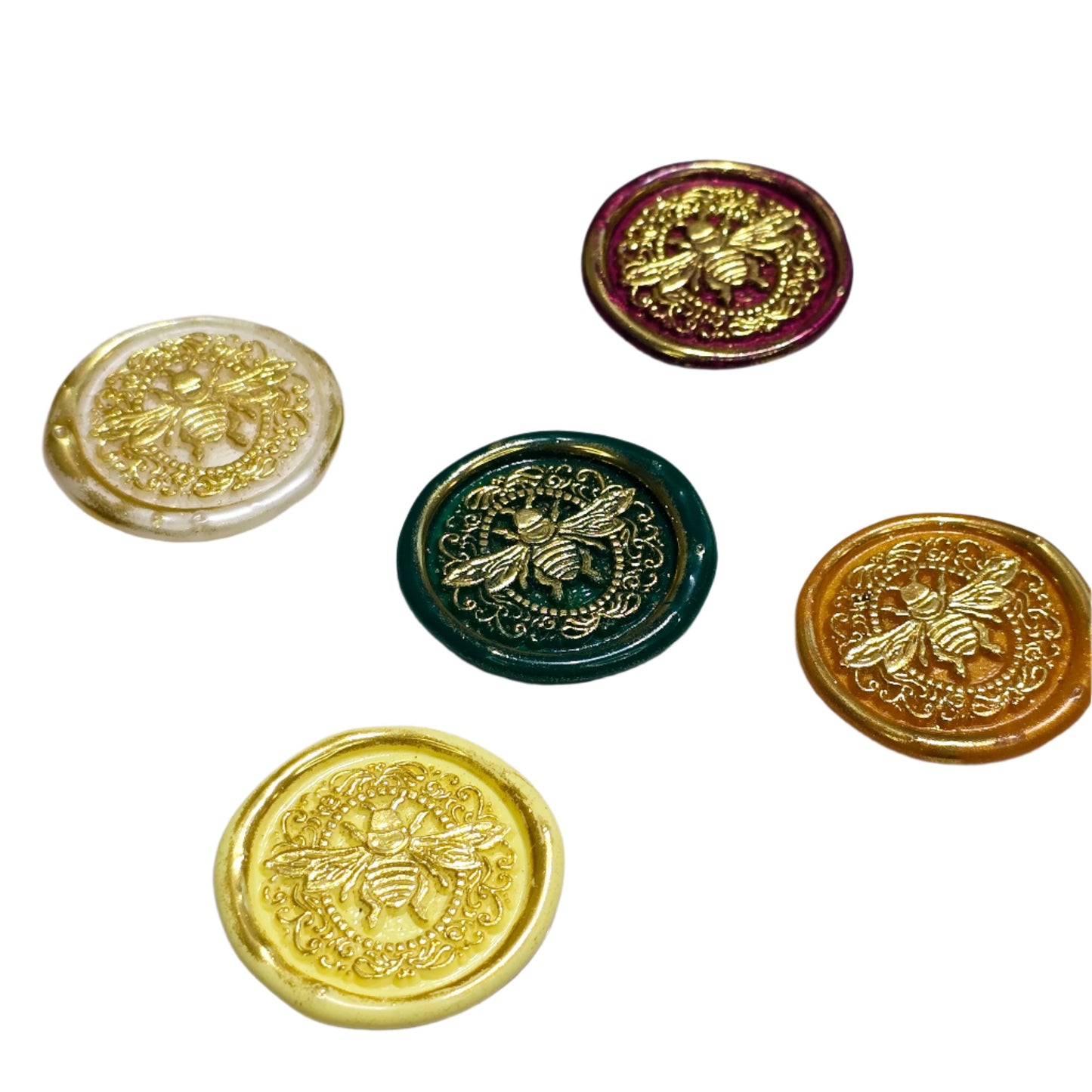 Bee Wax Seals Assorted Warm Colors Set of Five for Cards and Gifts!