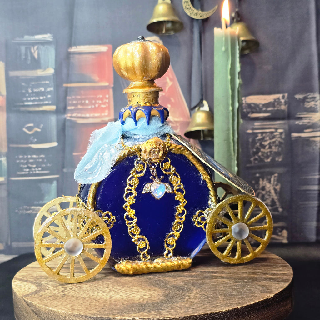 Handmade Enchanted – Midnight Carriage Elixir Decorative Color-Changing Potion Bottle
