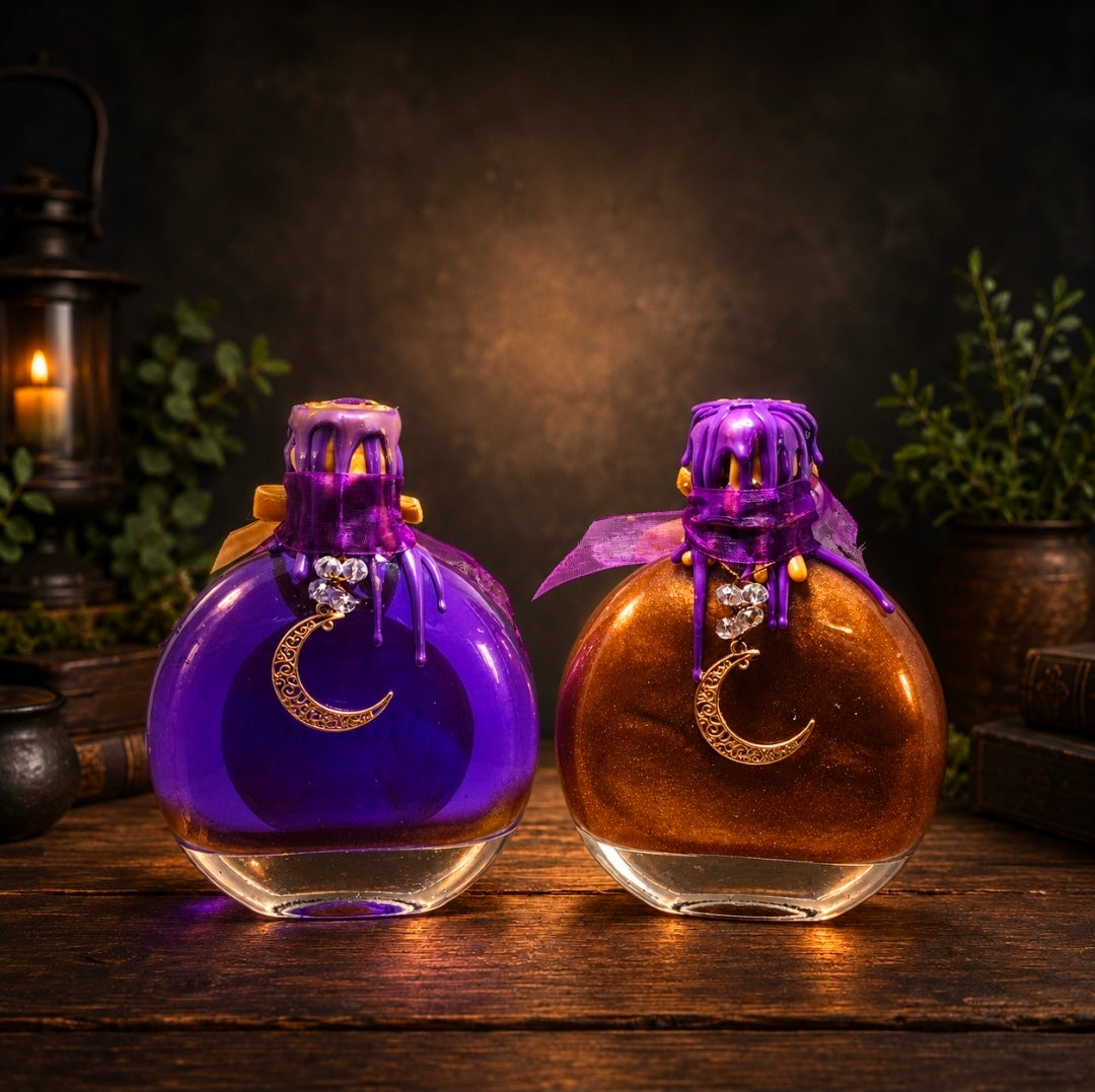 Handmade MAGIC Color Changing Decorative Potion Bottle | Fantasy Potion Prop | Brews & Balms