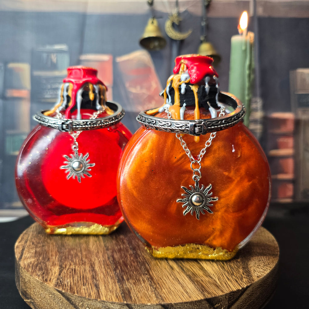 Potion of Heroism Bottle – Color Changing Fantasy Decor – Courage Under Fire Legendary