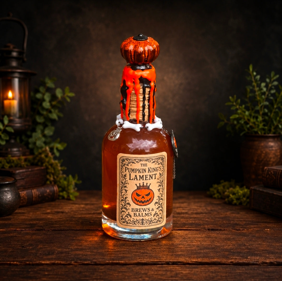 Handmade The Pumpkin King’s Lament Color Changing Decorative Potion Prop Bottle