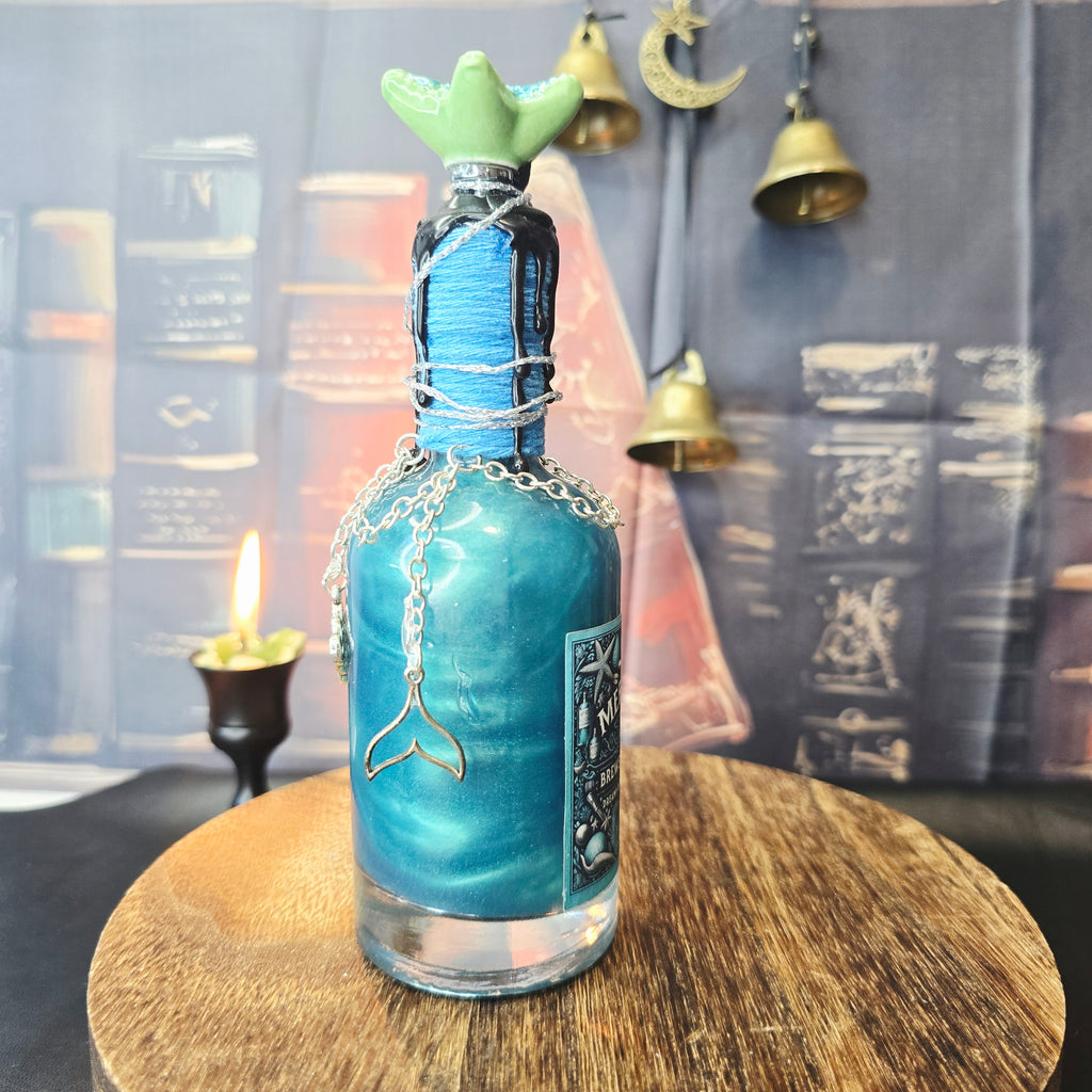 Handmade Mermaids Kiss Color Changing Decorative Potion Bottle Prop