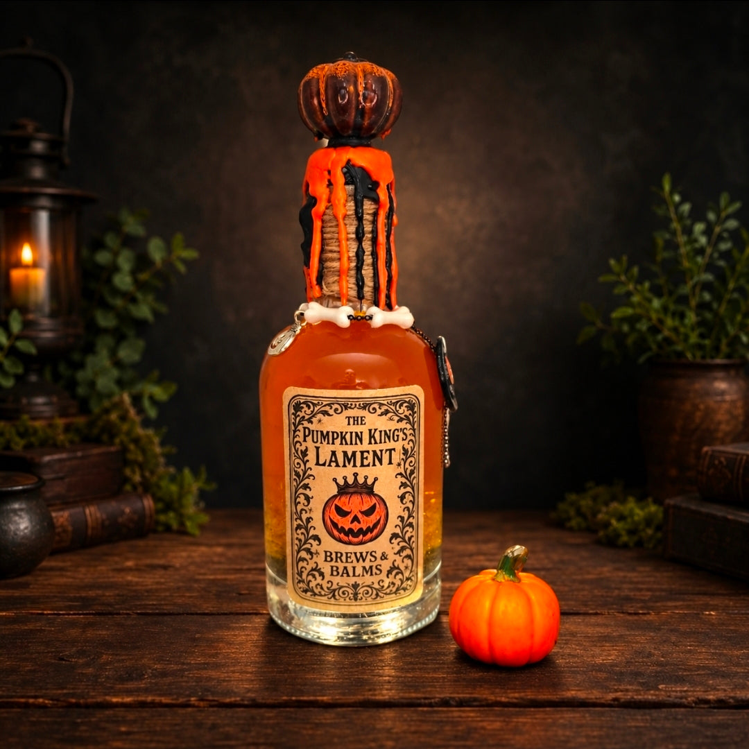 Handmade The Pumpkin King’s Lament Color Changing Decorative Potion Prop Bottle