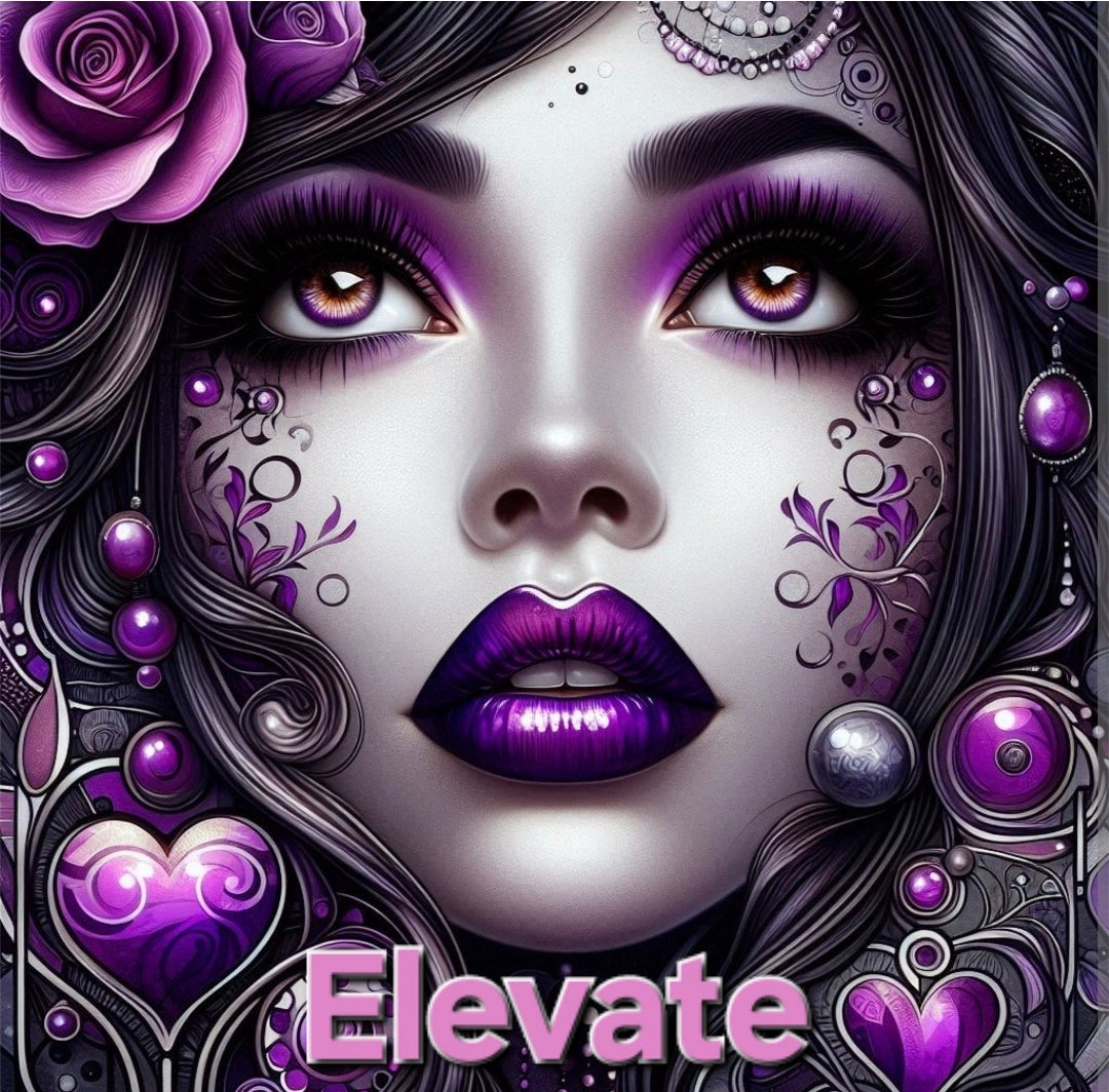 Set of 10 x Empower HER Stickers -Elevate,Visionary,Courageous,Brave,Resilient,Metamorphosis,Fierce,Unstoppable,Empowered,Fearless