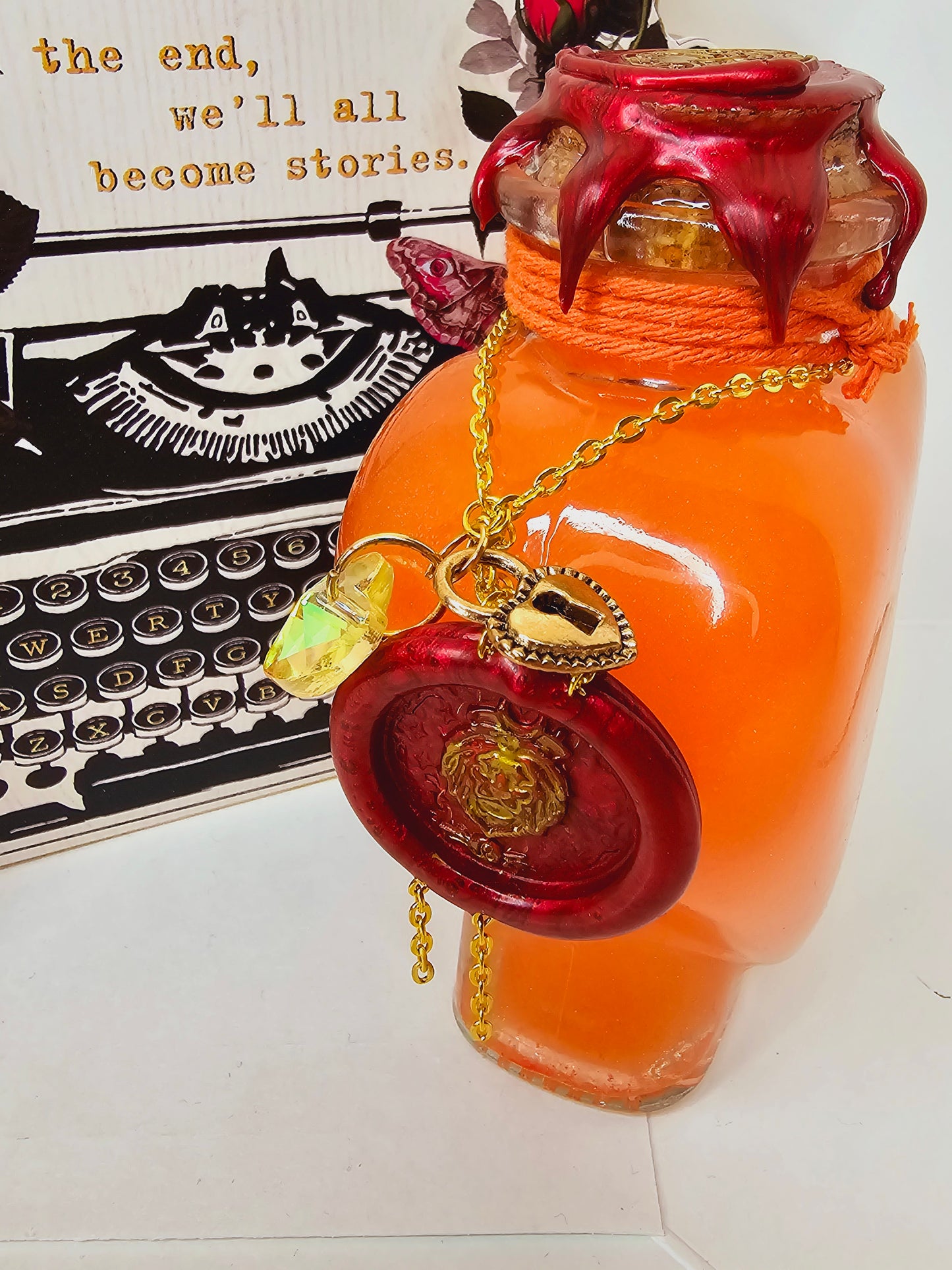 Leo Zodiac Decorative Heart Shaped Bottle Color Changing Potion