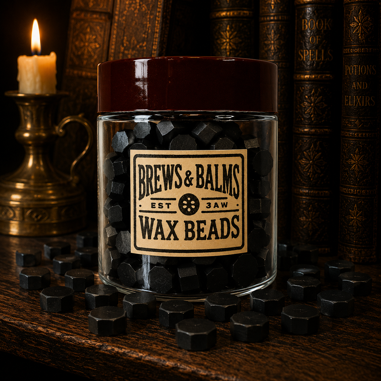 100 Count Wax Beads for Wax Sealing DIY Wax Seals - Various Colors - by Brews & Balms