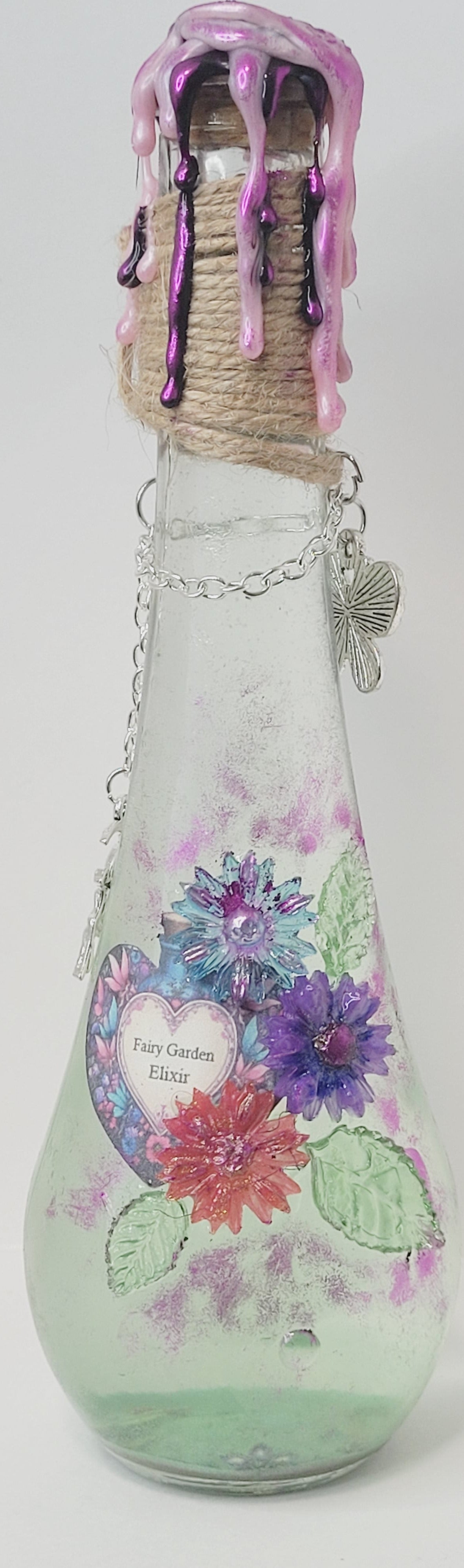 Fairy Garden Decorative Potion Teardrop Bottle