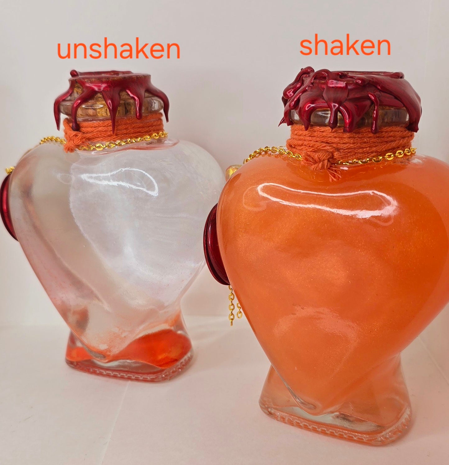 Leo Zodiac Decorative Heart Shaped Bottle Color Changing Potion