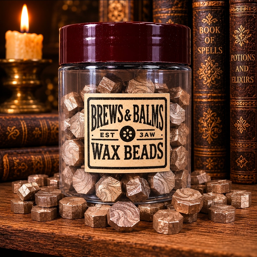 100 Count Wax Beads for Wax Sealing DIY Wax Seals - Various Colors - by Brews & Balms