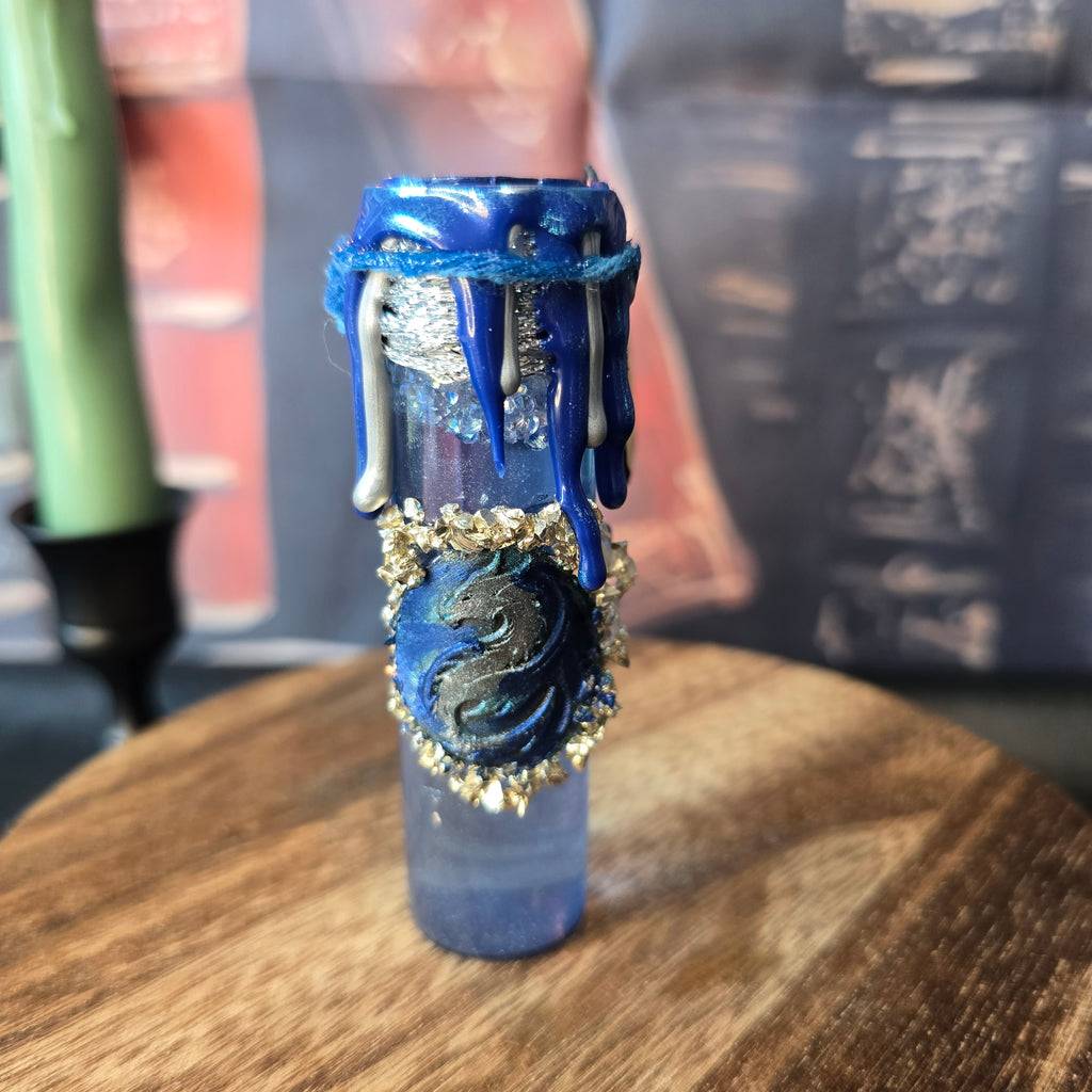 Handmade Dragon Frost Decorative Potion Bottle Prop | Dragoncore Fantasy Decor