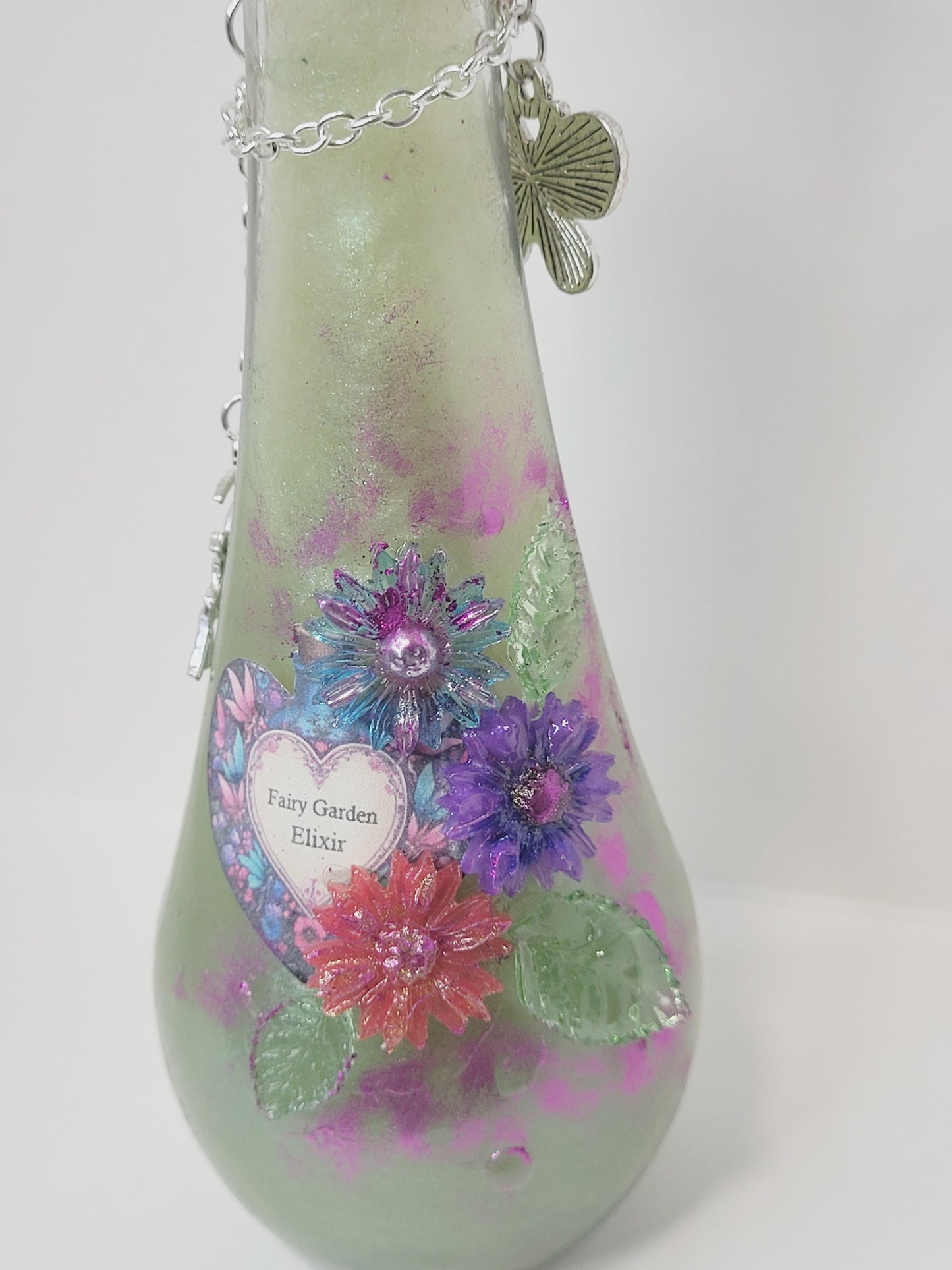 Fairy Garden Decorative Potion Teardrop Bottle