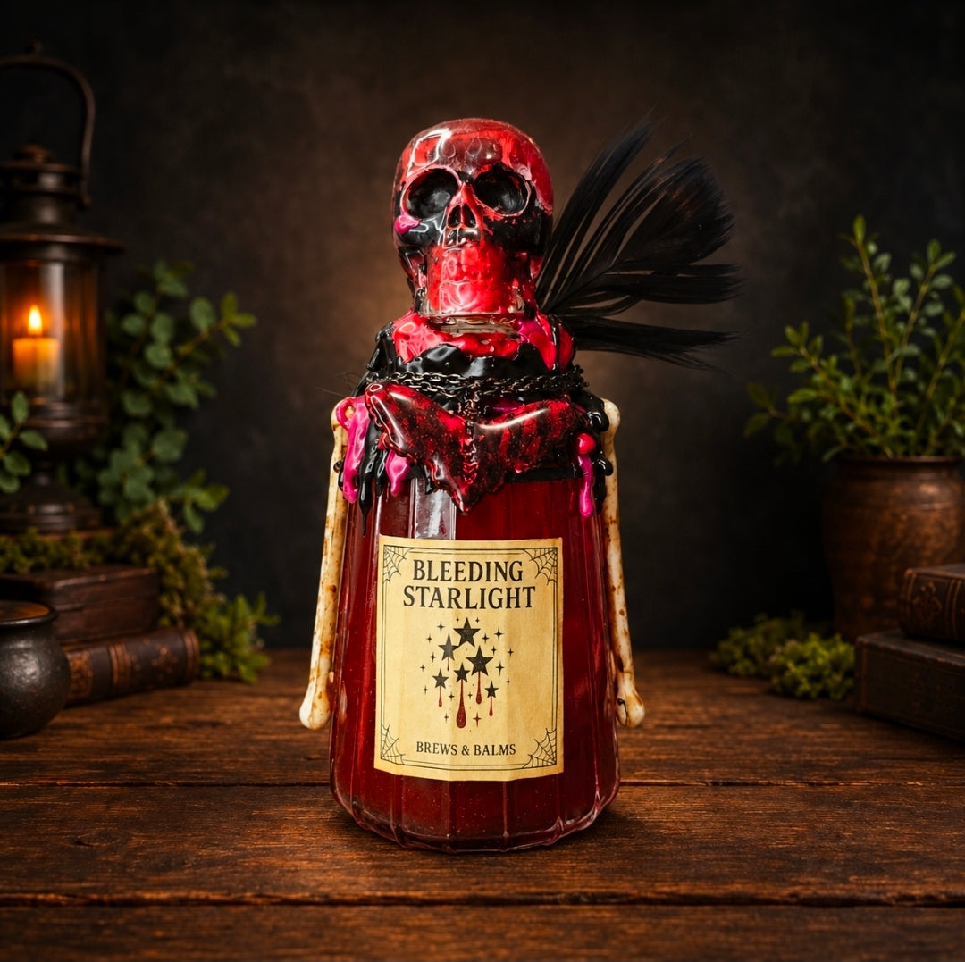 Handmade Bleeding Starlight Gothic Galaxy Potion Bottle A Color changing Decorative Prop