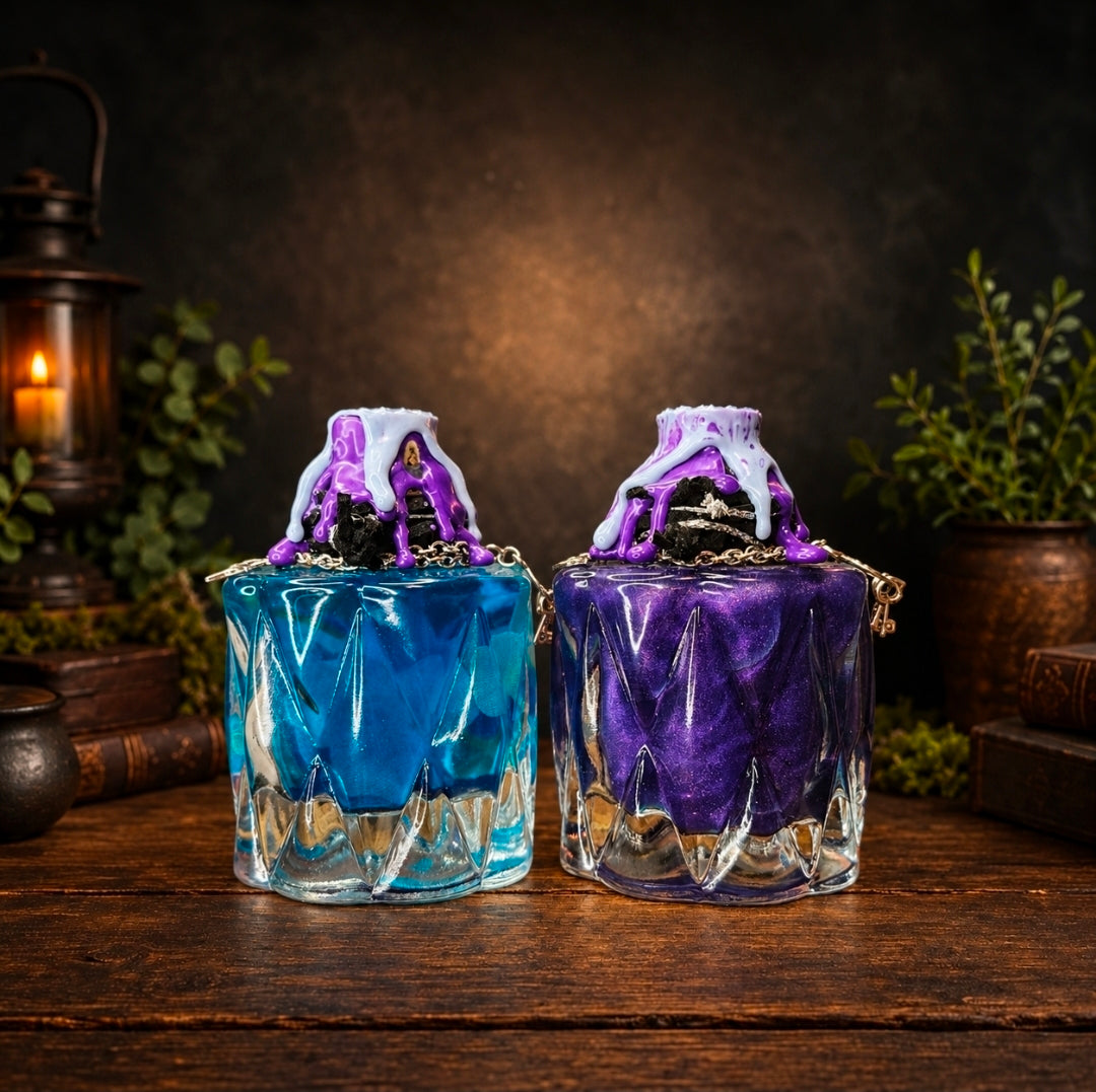 Handmade Nightshade Nectar Color Changing Decorative Bottle Potion Prop