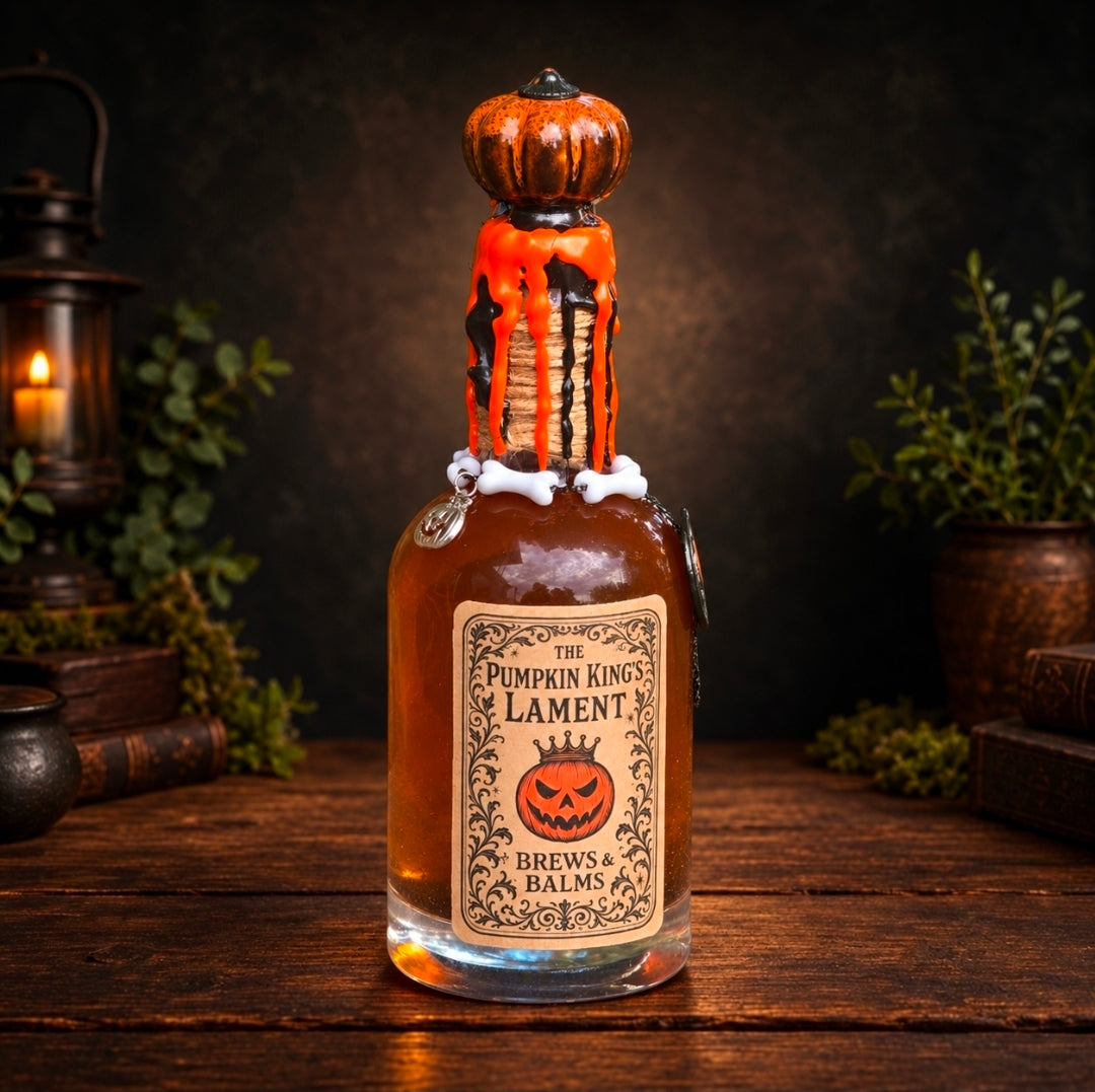 Handmade The Pumpkin King’s Lament Color Changing Decorative Potion Prop Bottle