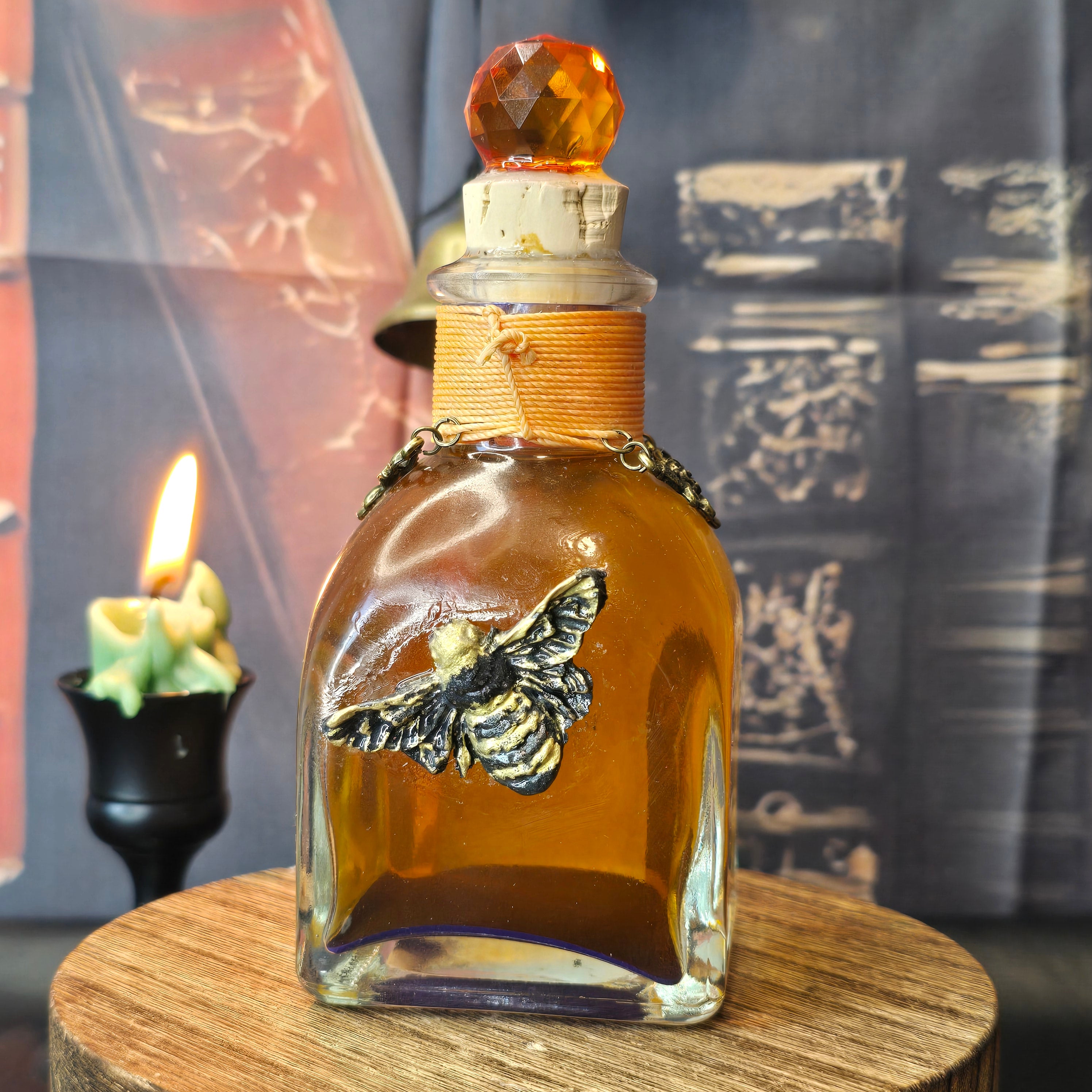 Handmade Still Shining, Just Smarter Color-Changing Decorative Glass Potion Prop Orange - Purple