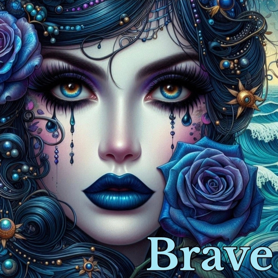 Set of 10 x Empower HER Stickers -Elevate,Visionary,Courageous,Brave,Resilient,Metamorphosis,Fierce,Unstoppable,Empowered,Fearless