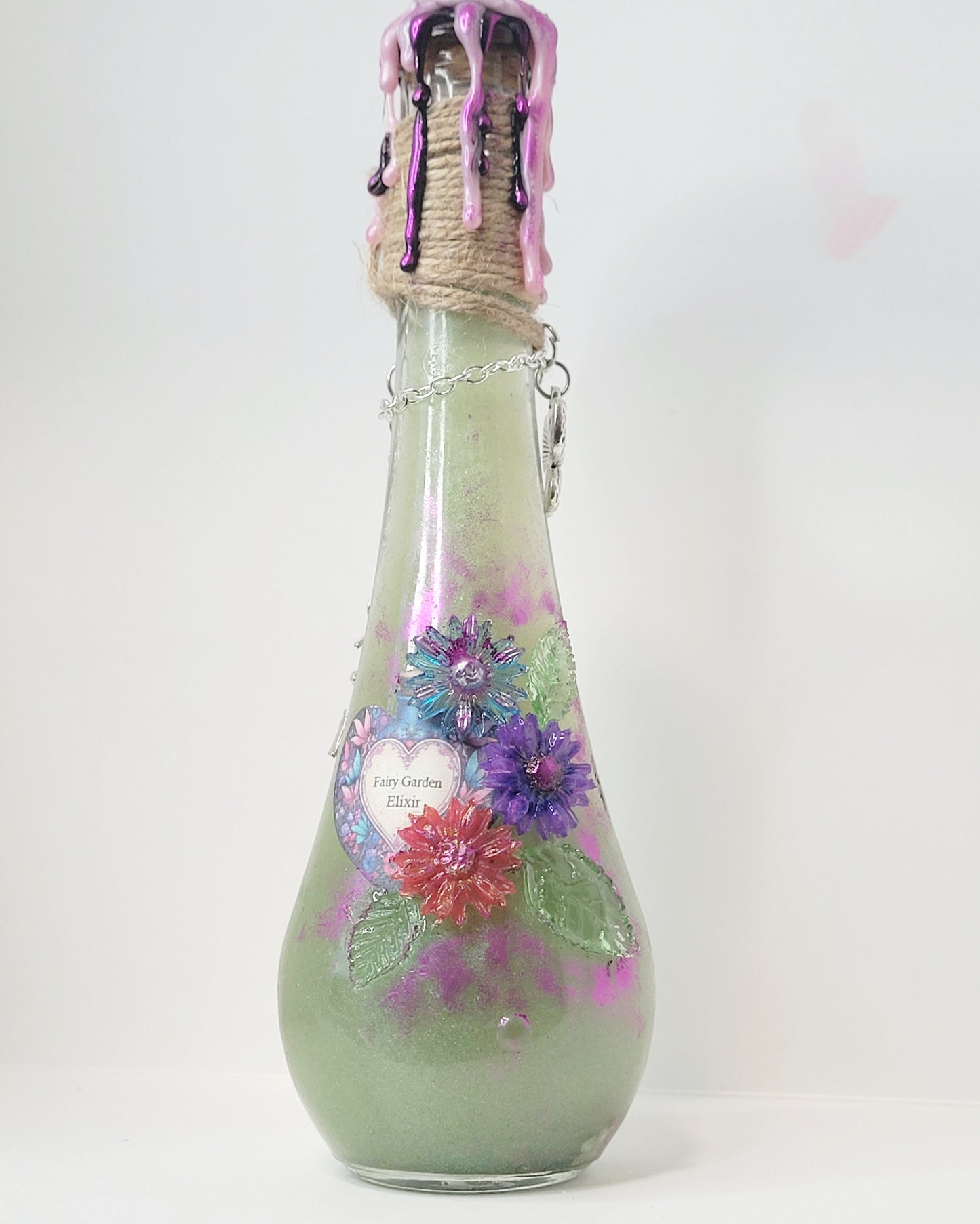 Fairy Garden Decorative Potion Teardrop Bottle