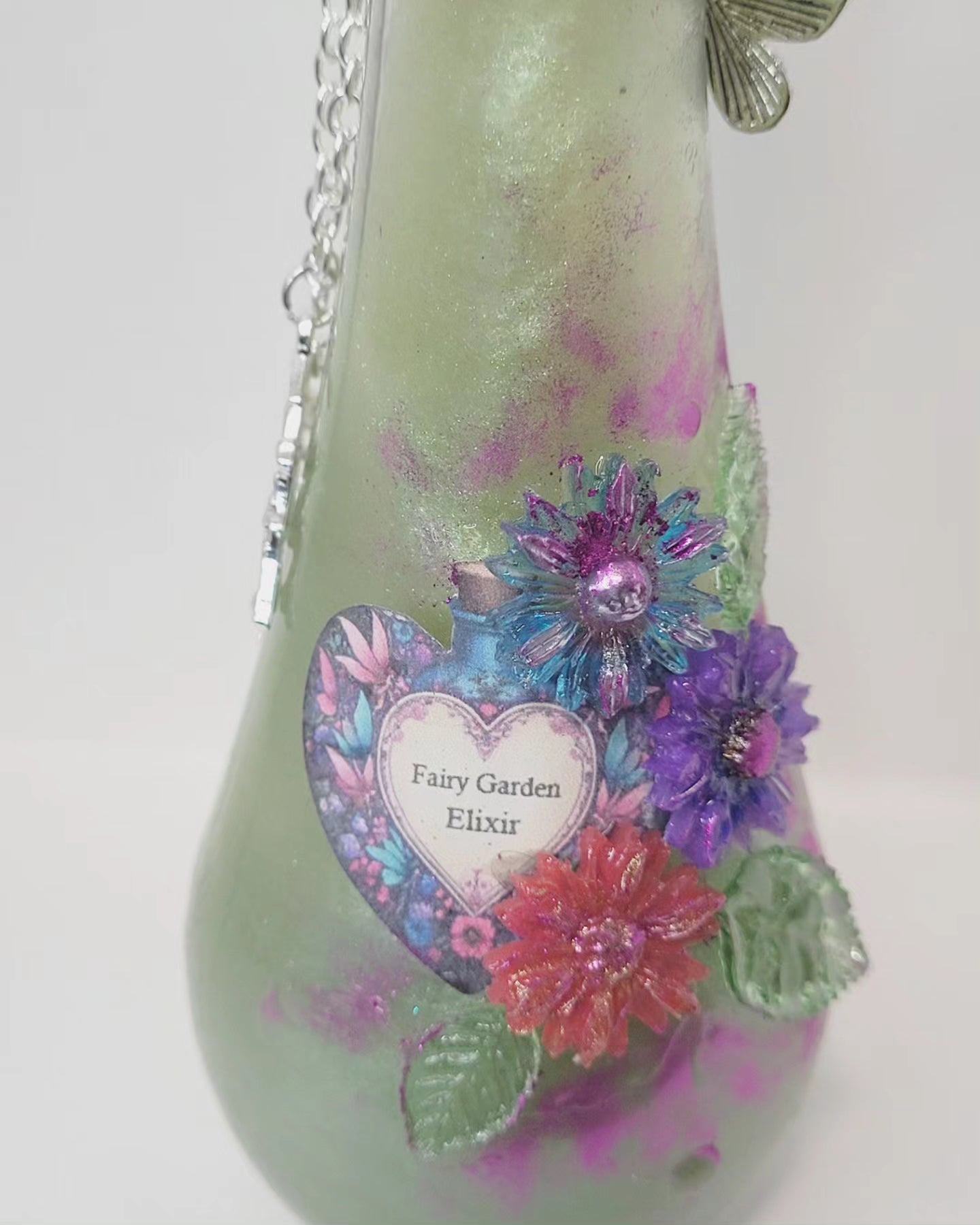 Fairy Garden Decorative Potion Teardrop Bottle