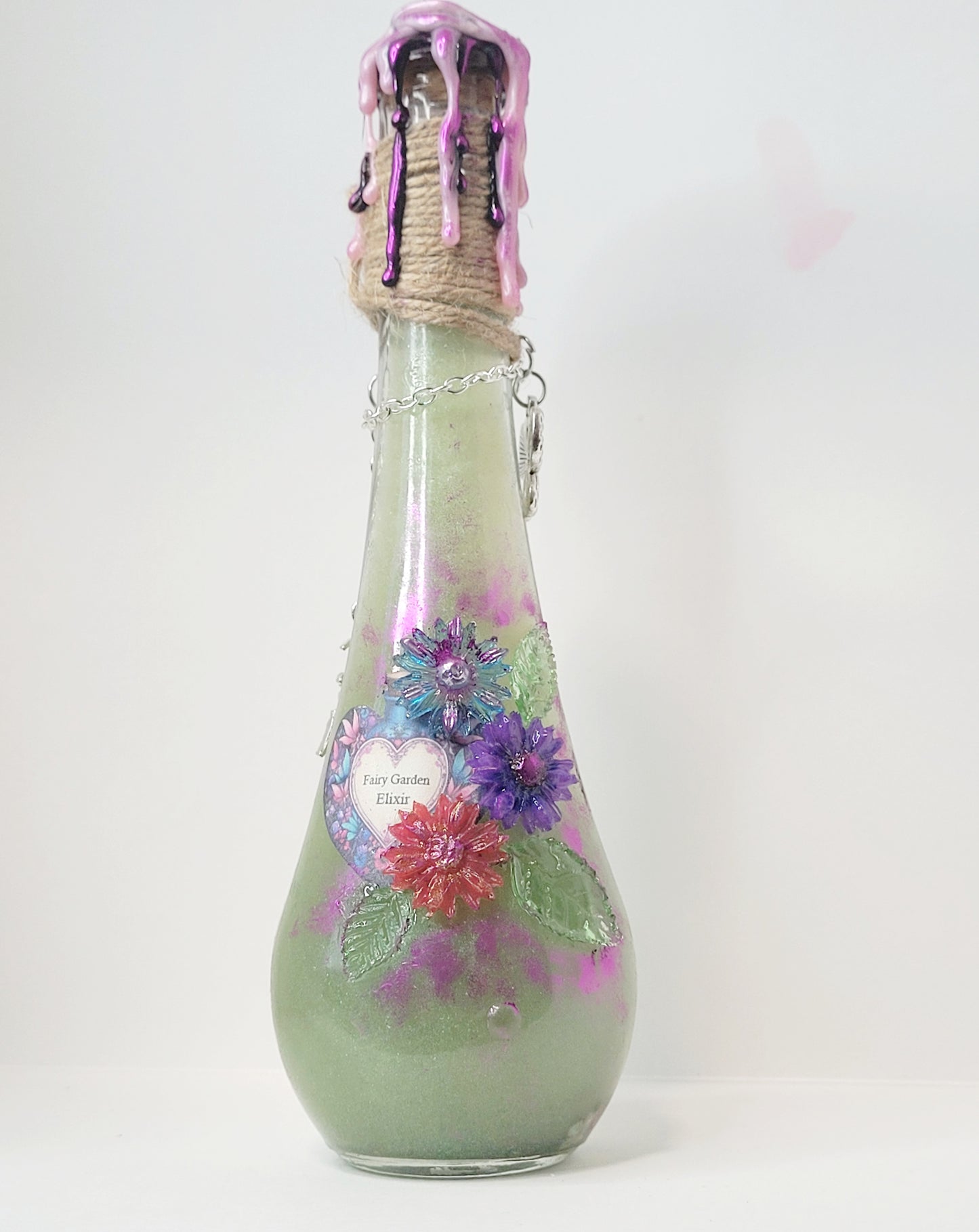 Fairy Garden Decorative Potion Teardrop Bottle