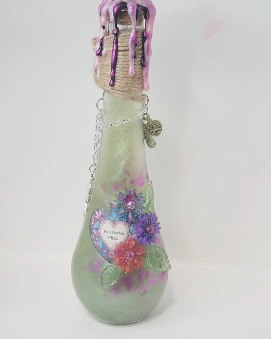 Fairy Garden Decorative Potion Teardrop Bottle