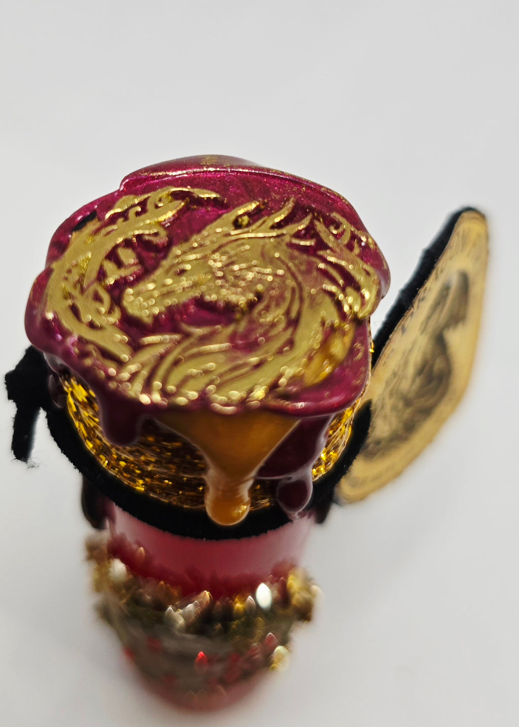 Handmade Dragon Fire Decorative Potion Prop | Dragon core Fantasy Decor