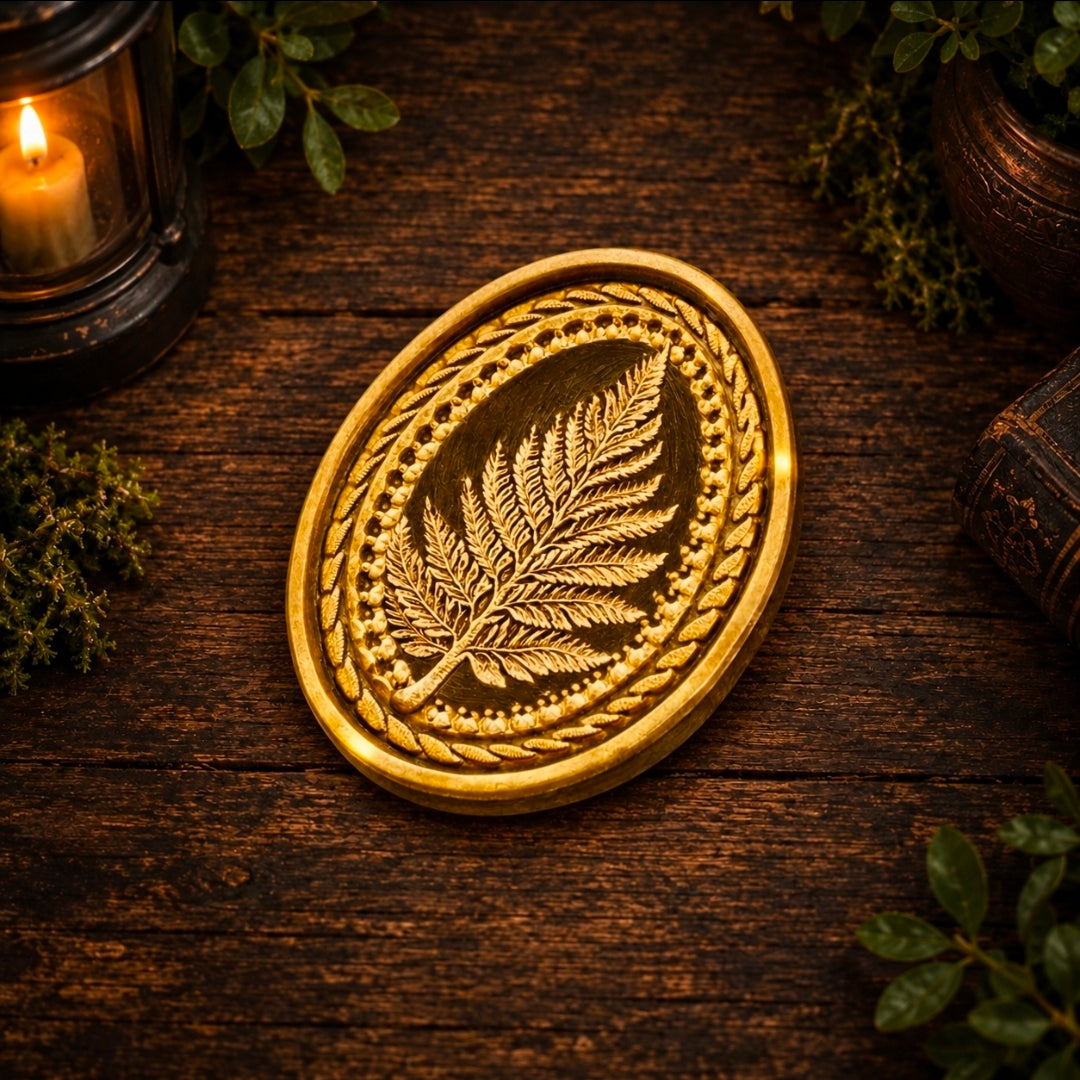 Nature Fern Wax Seal Stamp – Wax Sealing Brass Head | Brews & Balms