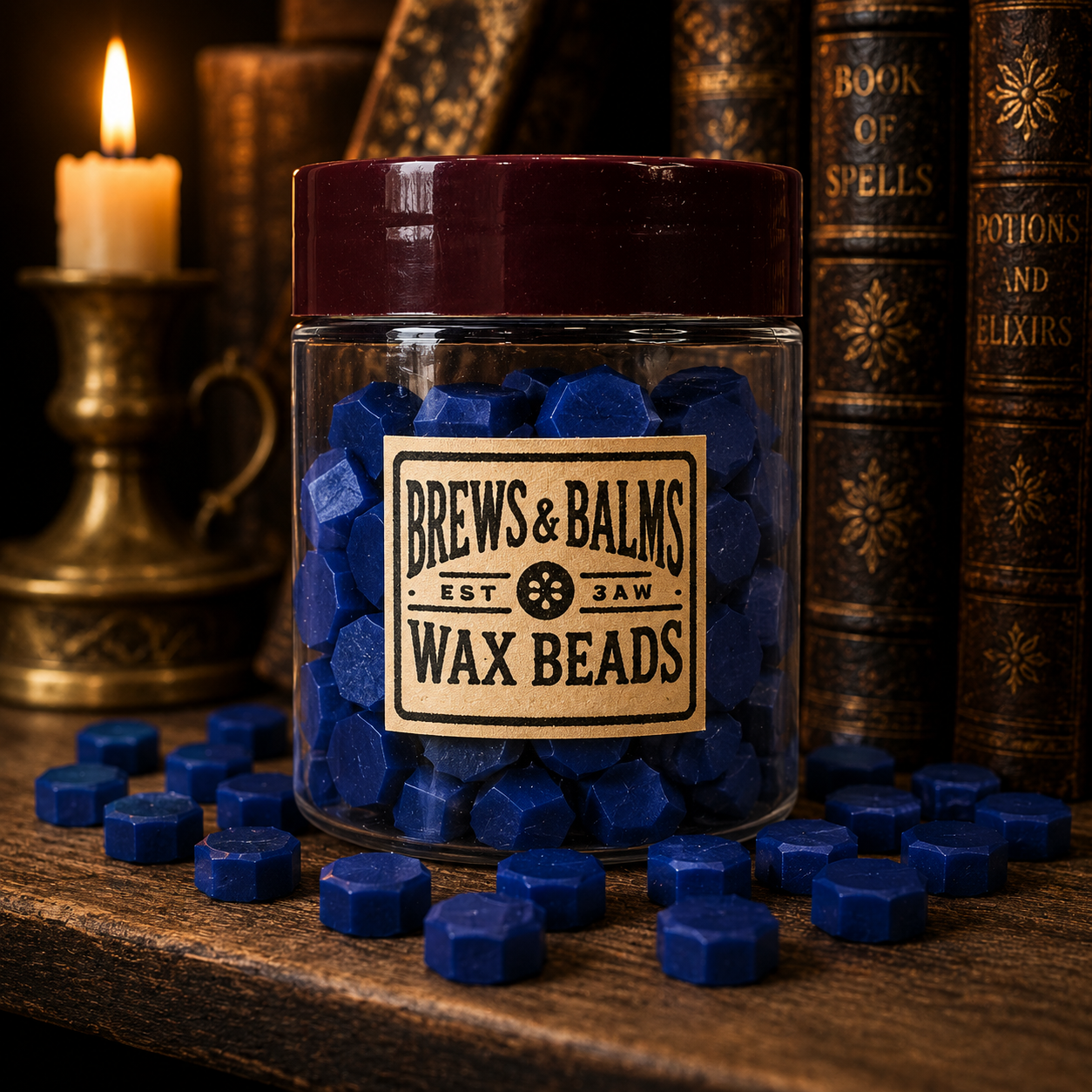 100 Count Wax Beads for Wax Sealing DIY Wax Seals - Various Colors - by Brews & Balms