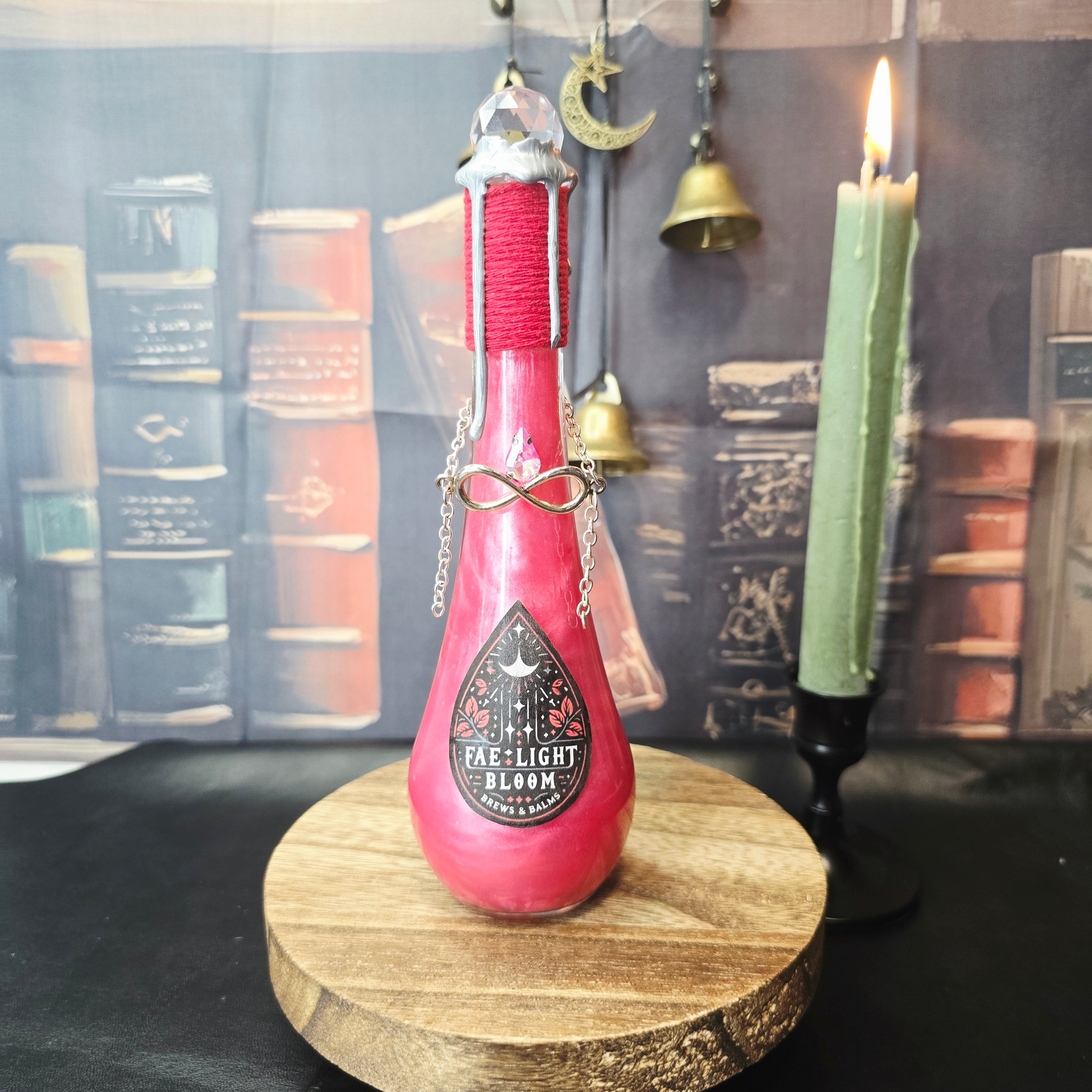 Handmade Fae Light Bloom Color Changing Decorative Potion Bottle Prop