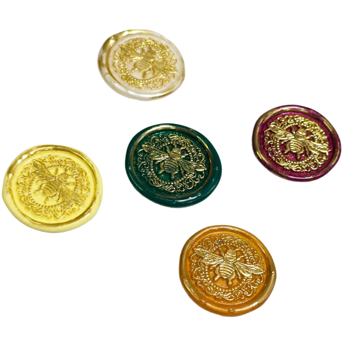 Bee Wax Seals Assorted Warm Colors Set of Five for Cards and Gifts!