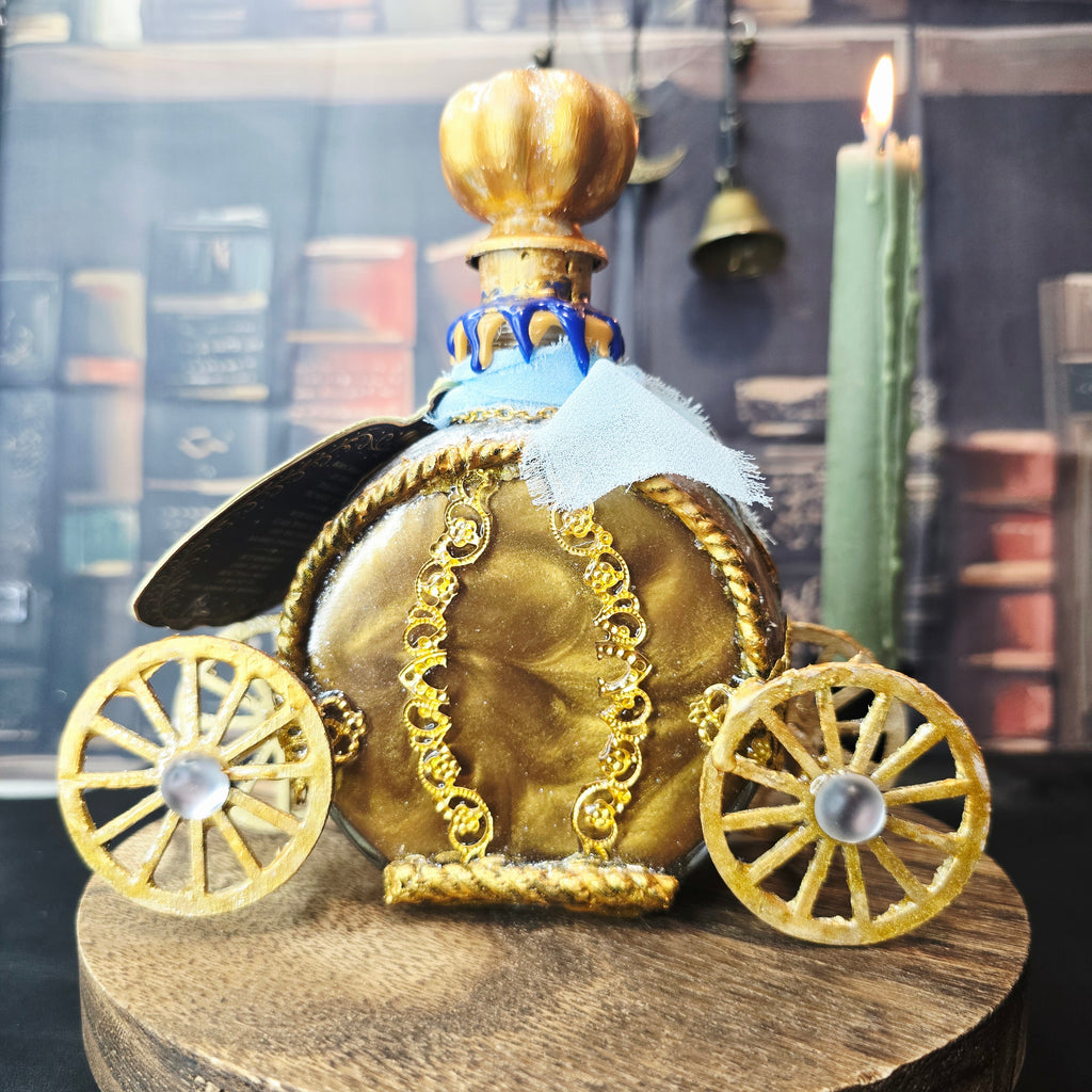 Handmade Enchanted – Midnight Carriage Elixir Decorative Color-Changing Potion Bottle