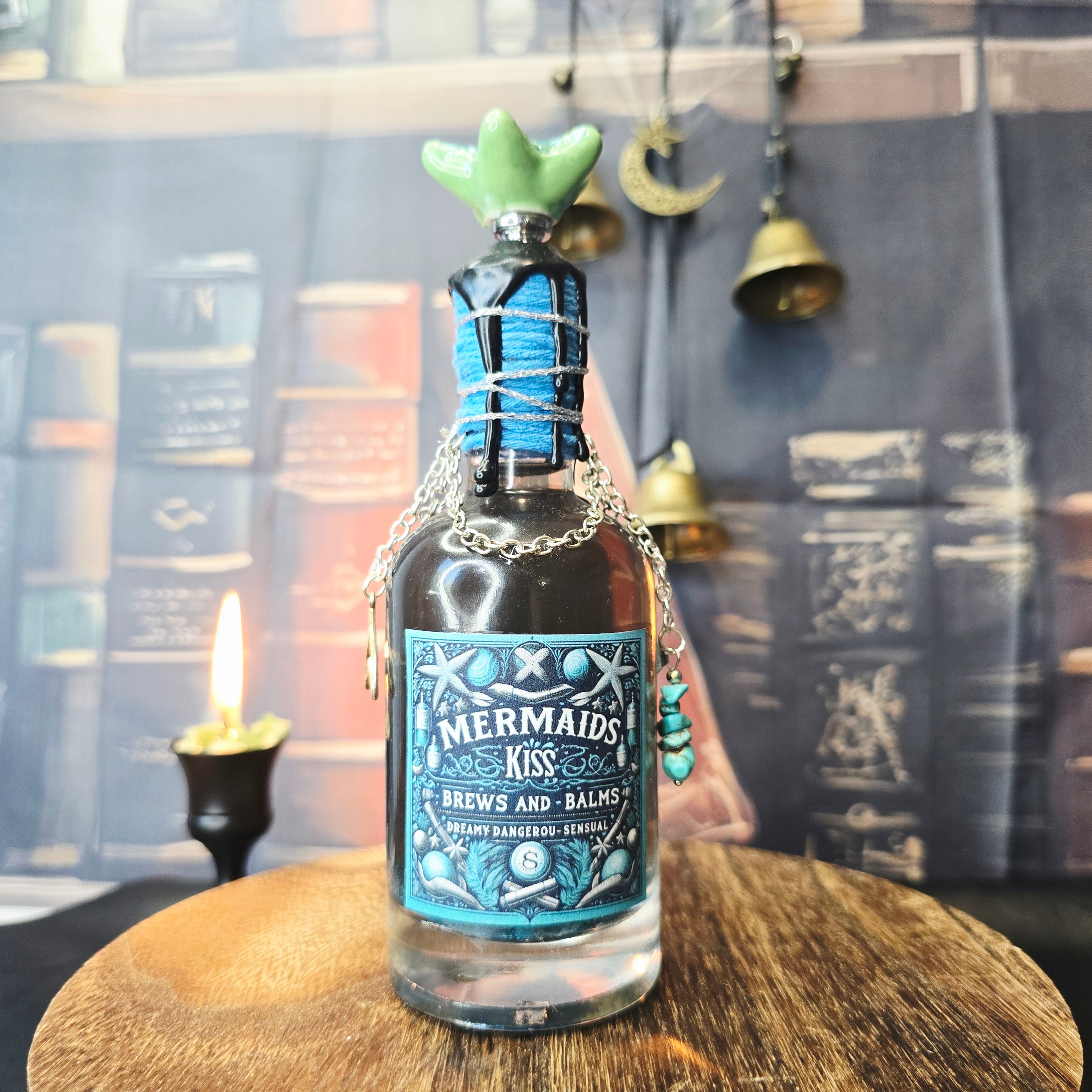 Handmade Mermaids Kiss Color Changing Decorative Potion Bottle Prop
