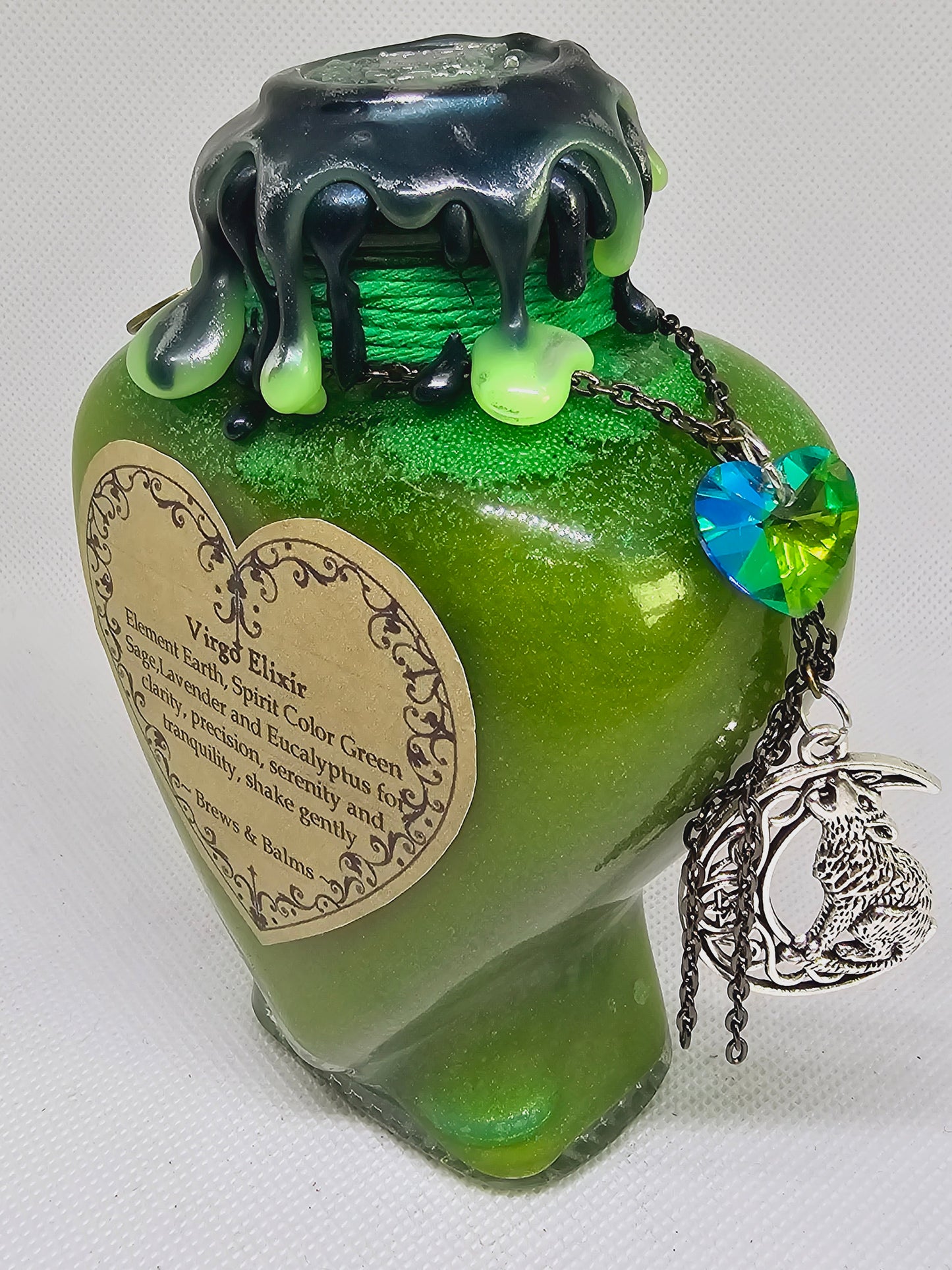 Virgo Zodiac Decorative Heart Shaped Bottle Color Changing Potion