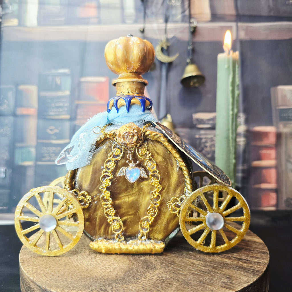 Handmade Enchanted – Midnight Carriage Elixir Decorative Color-Changing Potion Bottle