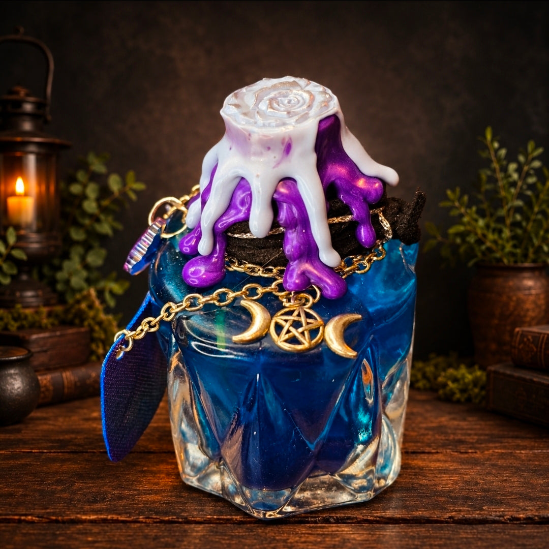 Handmade Nightshade Nectar Color Changing Decorative Bottle Potion Prop