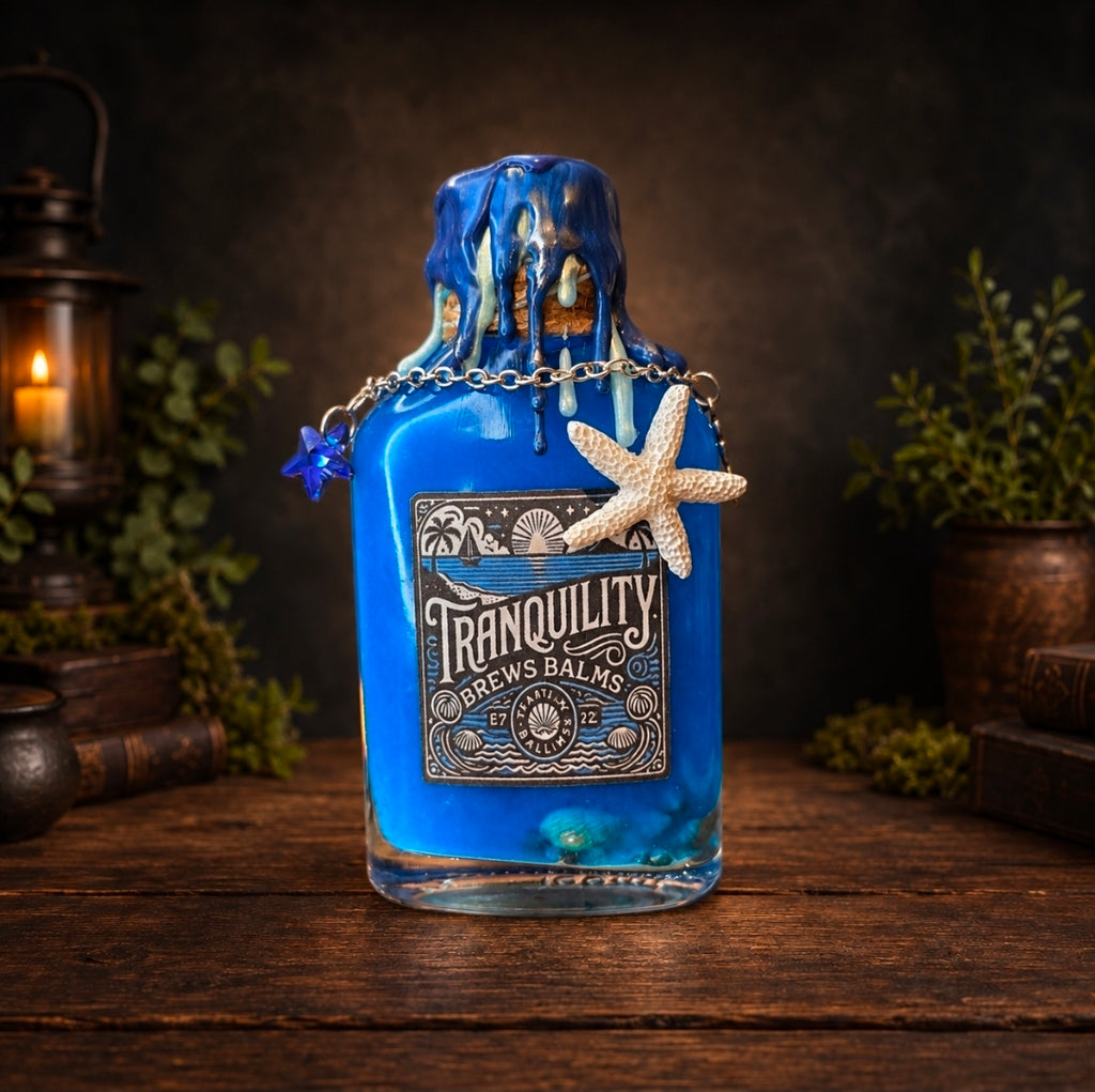Handmade Tranquility Decorative Potion Bottle Prop Gift