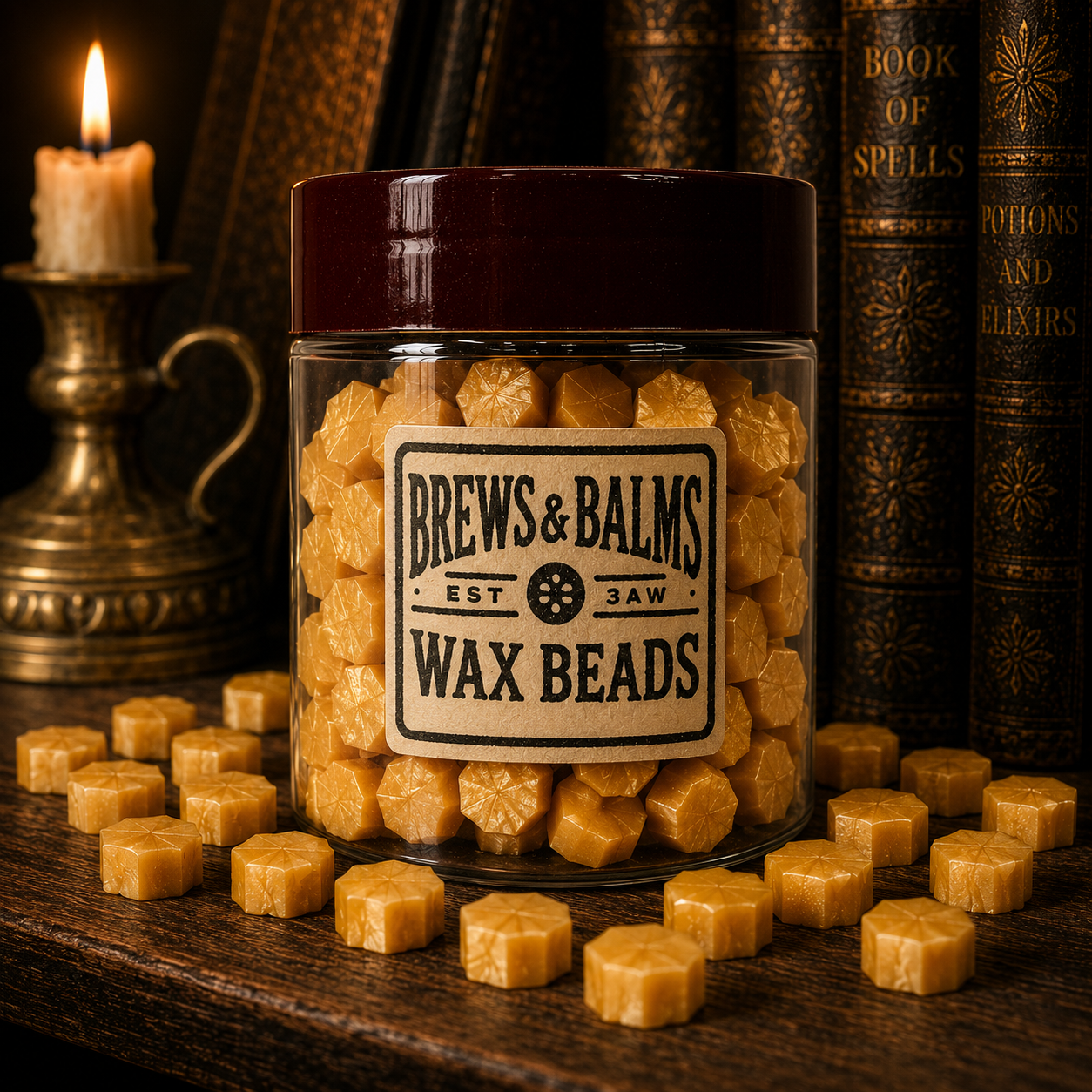 100 Count Wax Beads for Wax Sealing DIY Wax Seals - Various Colors - by Brews & Balms