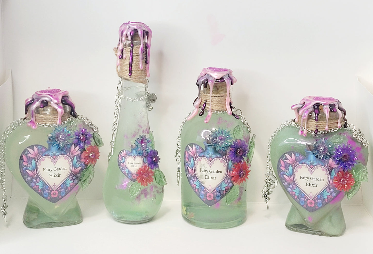 Fairy Garden Decorative Potion Teardrop Bottle