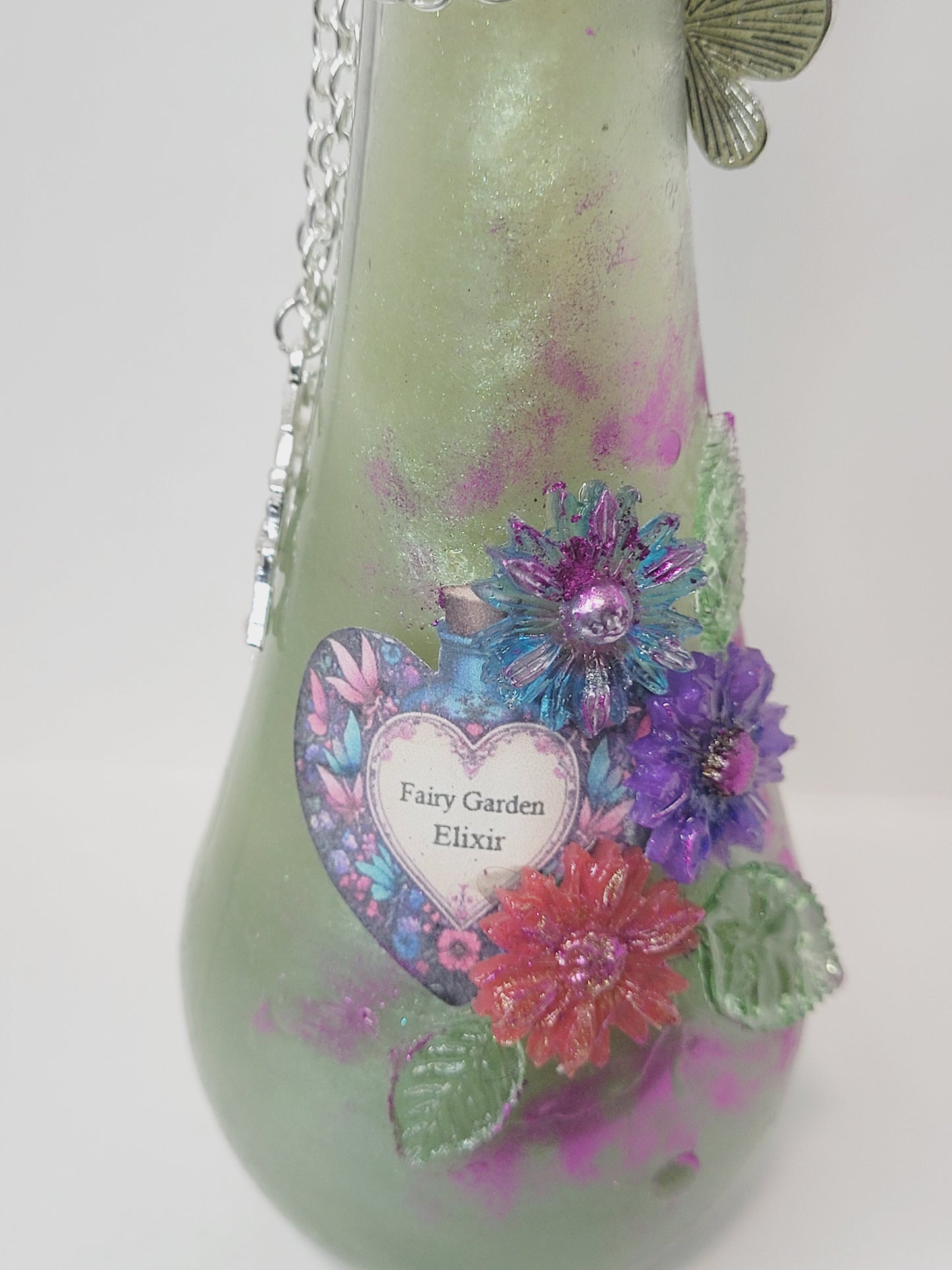 Fairy Garden Decorative Potion Teardrop Bottle