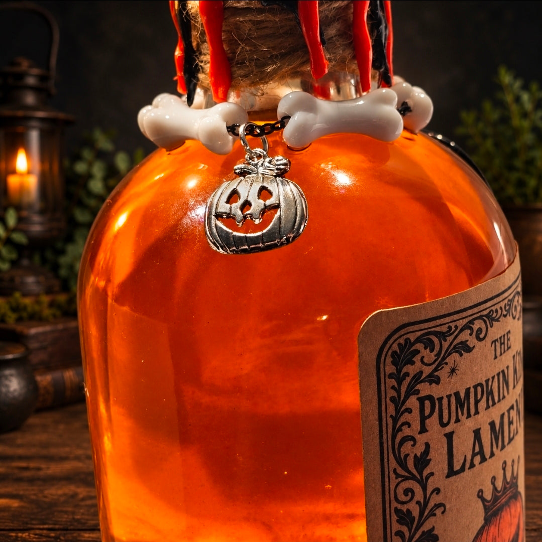 Handmade The Pumpkin King’s Lament Color Changing Decorative Potion Prop Bottle