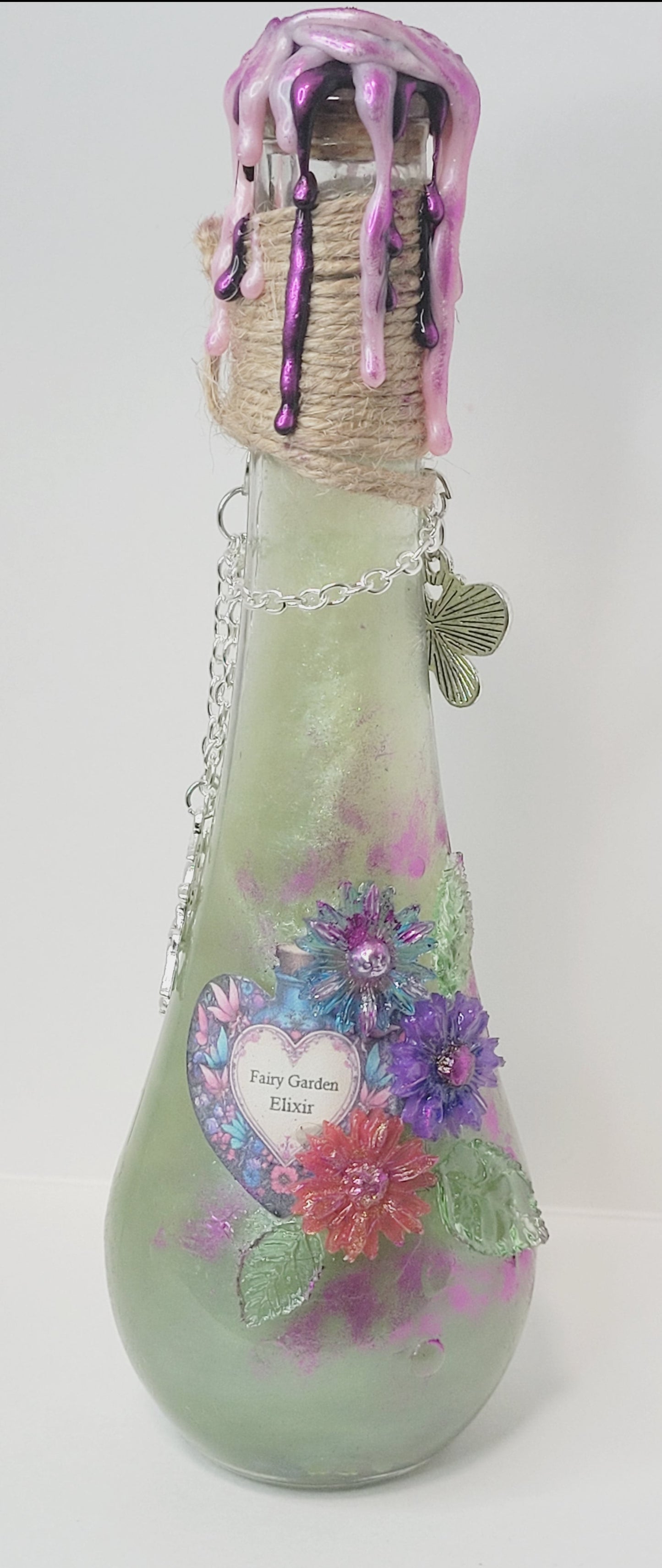 Fairy Garden Decorative Potion Teardrop Bottle