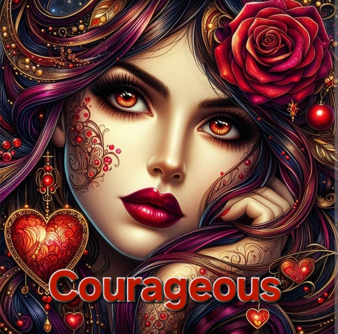 Set of 10 x Empower HER Stickers -Elevate,Visionary,Courageous,Brave,Resilient,Metamorphosis,Fierce,Unstoppable,Empowered,Fearless