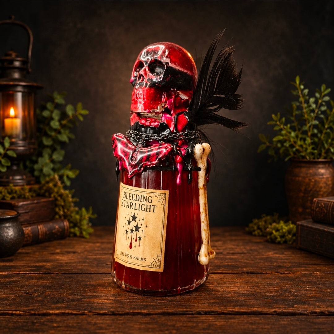 Handmade Bleeding Starlight Gothic Galaxy Potion Bottle A Color changing Decorative Prop