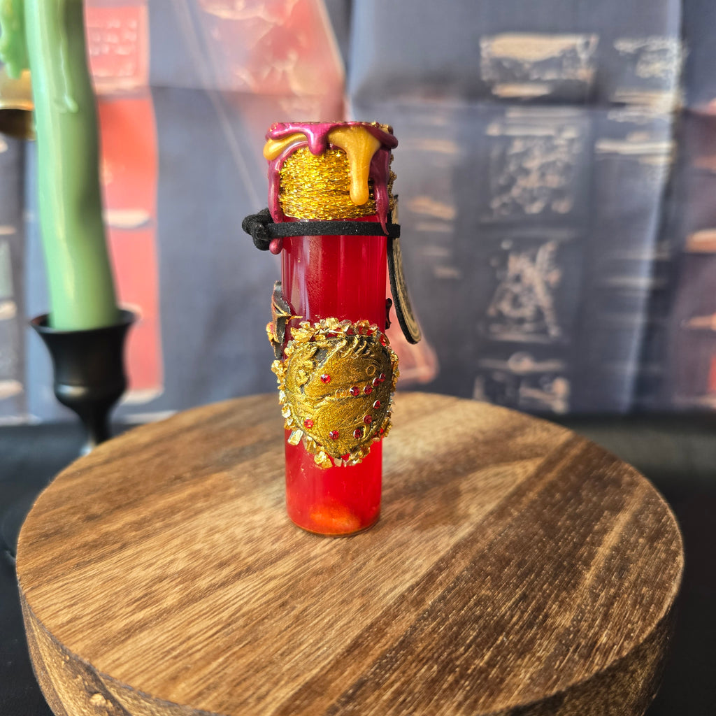 Handmade Dragon Fire Decorative Potion Prop | Dragon core Fantasy Decor