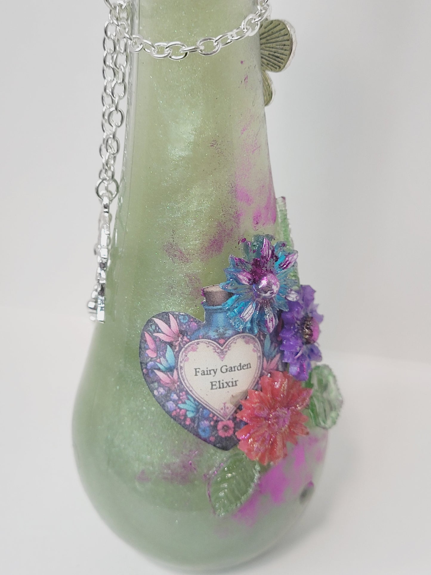 Fairy Garden Decorative Potion Teardrop Bottle