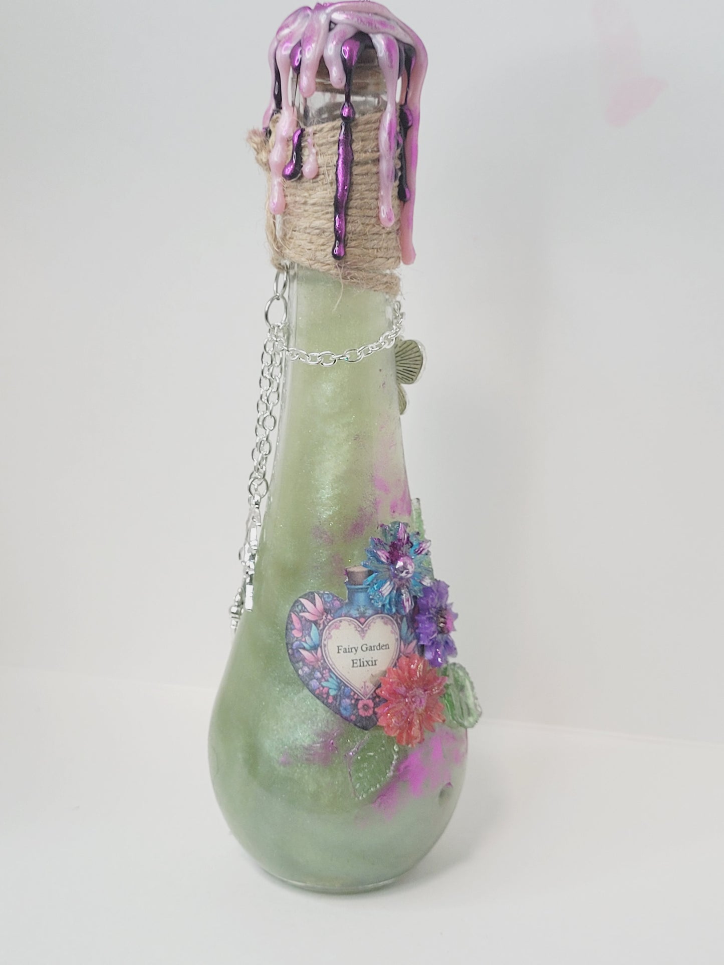 Fairy Garden Decorative Potion Teardrop Bottle