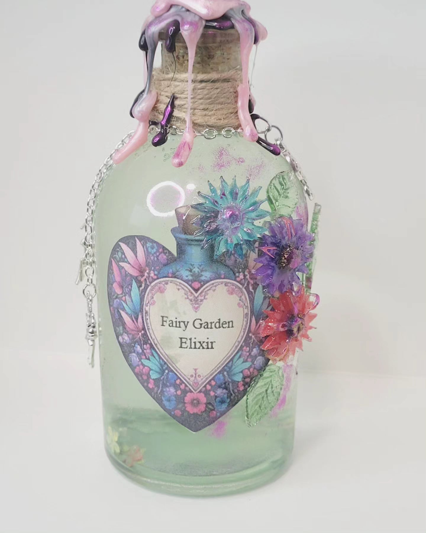 Fairy Garden Decorative Elixir Potion Bottle